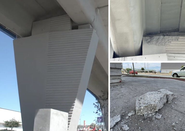 Cae material de elemento del Viaducto Poniente Querétaro
