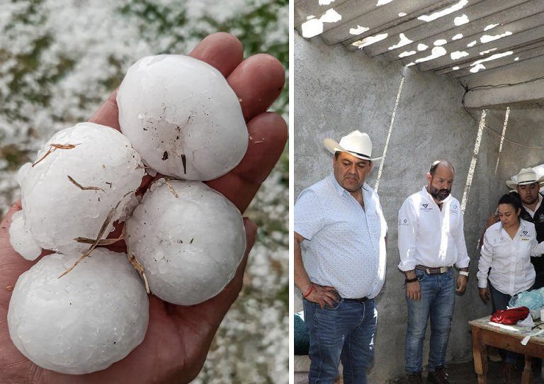 lluvias y granizo provocan daños en Querétaro