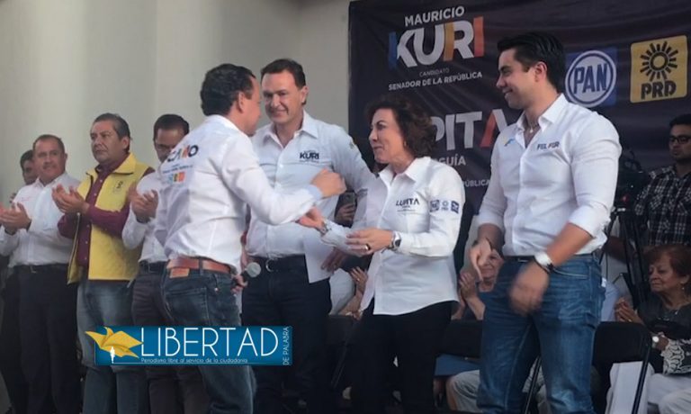 Usan eslóganes de programas sociales en su campaña electoral